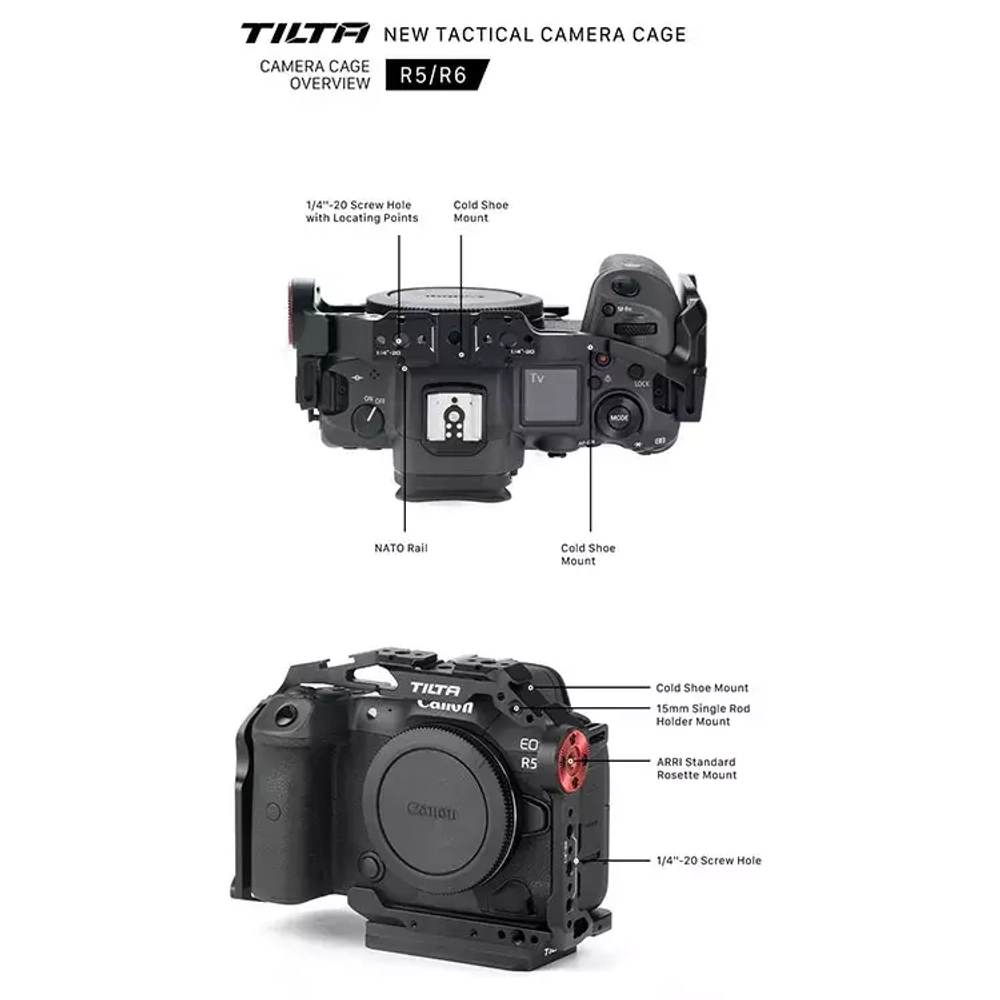 Клетка Tilta полная с рукояткой V2 kit A для камер Canon R5 R6