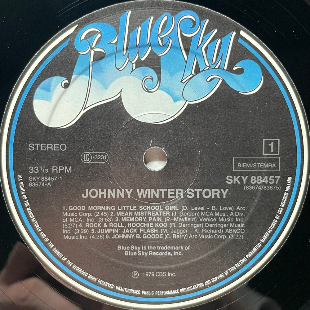 Johnny Winter ‎– Johnny Winter Story 2LP (Голландия 1980г.)