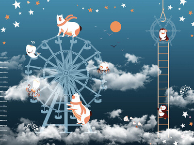 Дизайнерские обои Wall Street Funny Tour