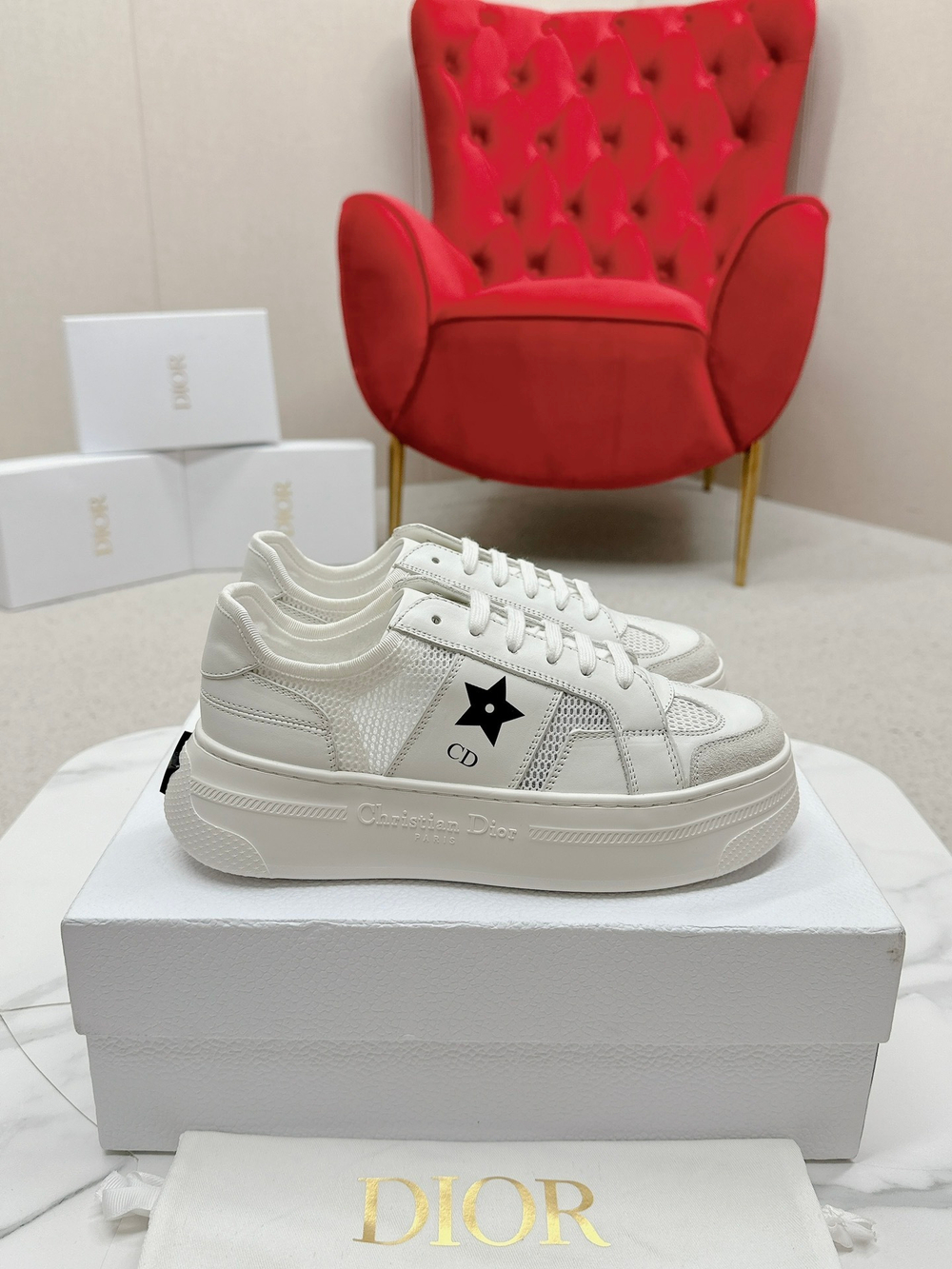 Christian Dior Star Platform Sneaker