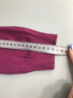 Кардиган Bpc цвета сочной ягоды, визуально на 52/54 размер