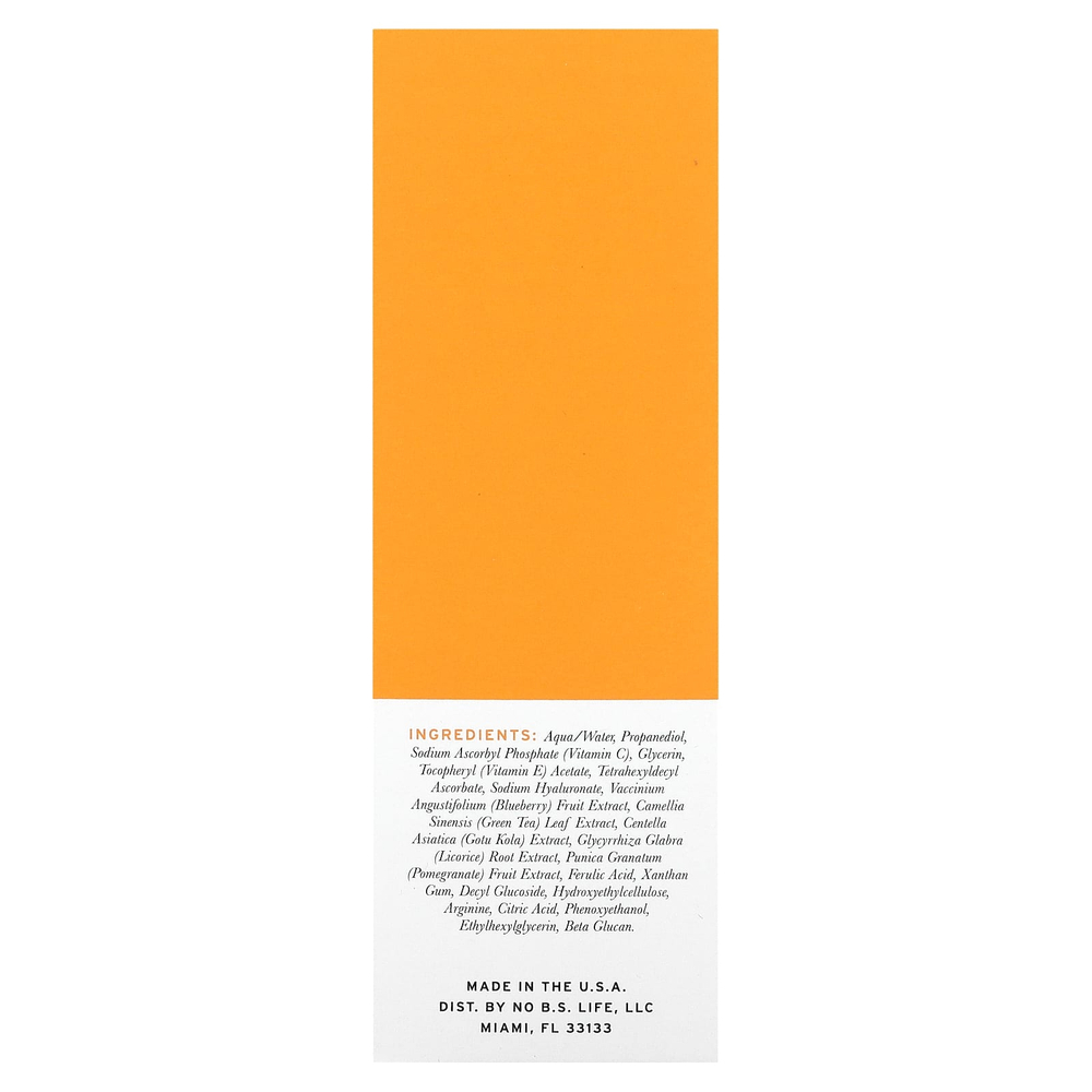 No BS Skincare, сыворотка с витаминами C и E, 30 мл (1 жидк. унция)