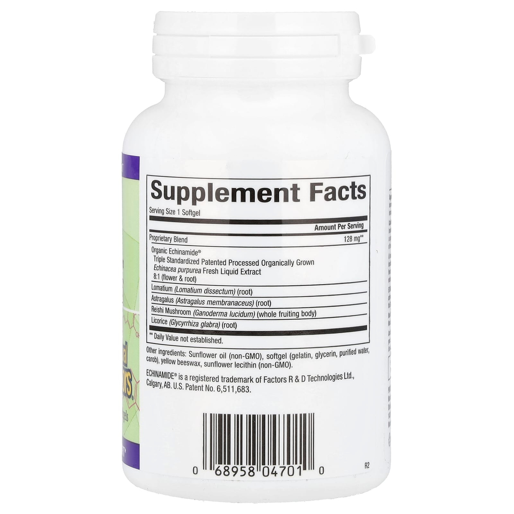Natural Factors, Anti-V Formula с клинически подтвержденным экстрактом Echinamide®, 120 капсул