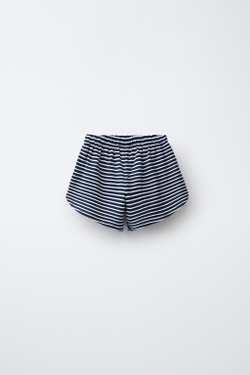 ZARA ТРИКОТАЖНЫЕ ШОРТЫ-БЕРМУДЫ, ПОЛОСКИ