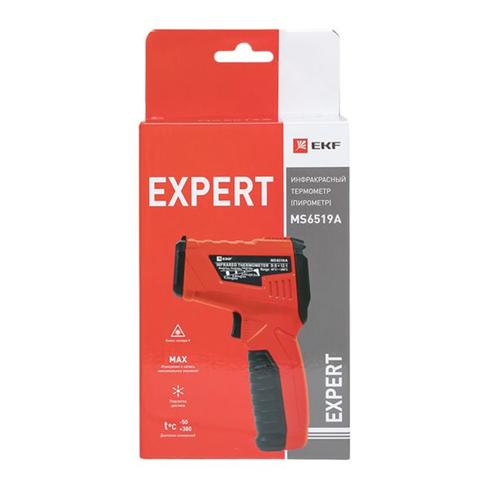 Инфракрасный термометр(пирометр) MS6519A EKF Expert (30.00 шт.)