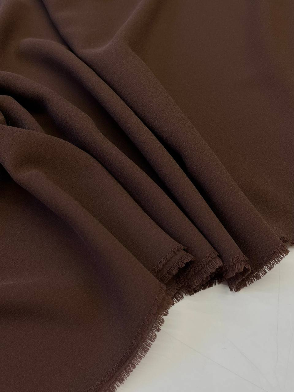 Шелк креп шоколадный