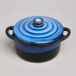 Горшок для запекания 0,6л "Reactive blue"