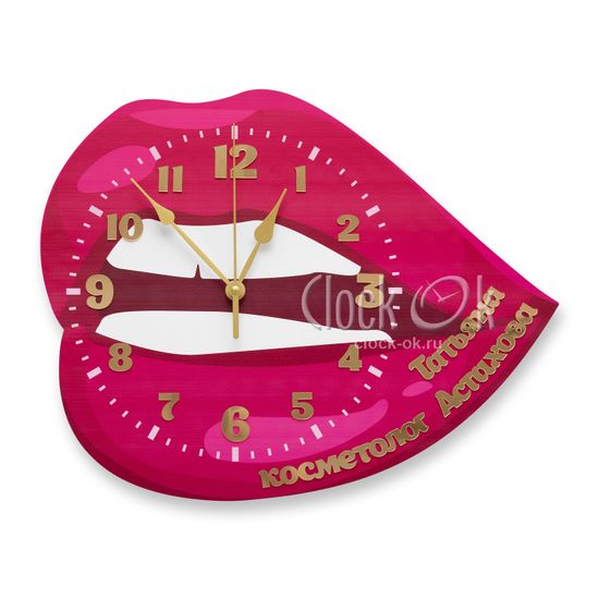 Настенные часы "Губы 2"