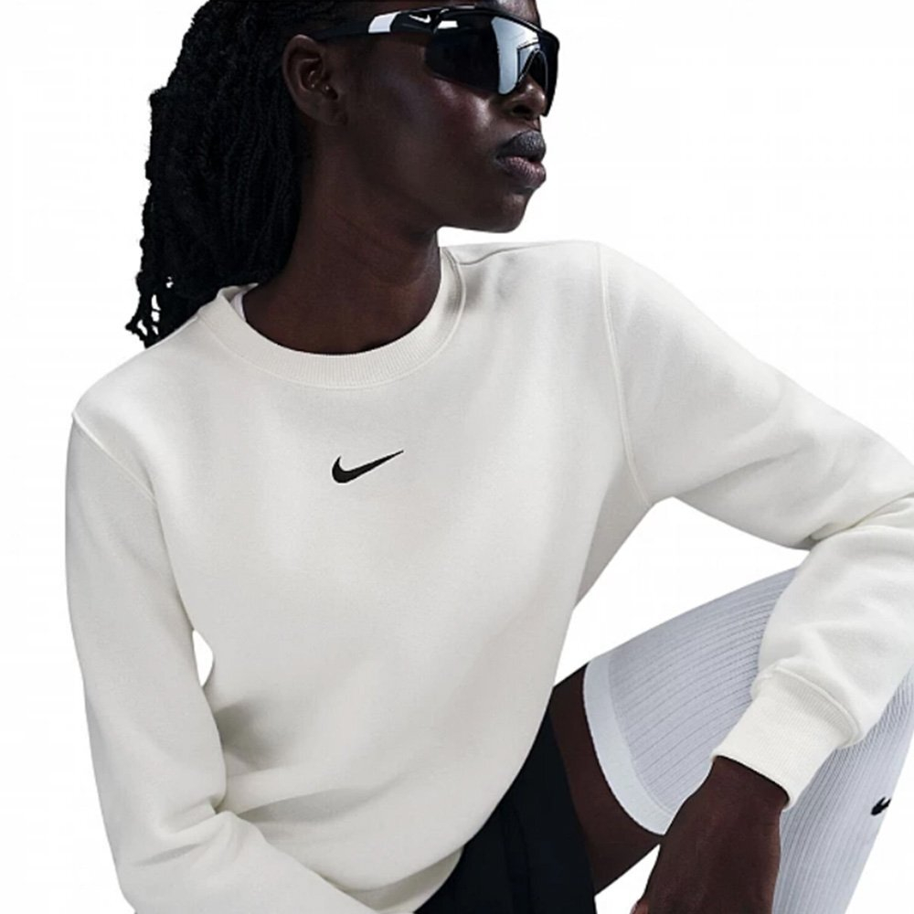 Баскетбольная женская толстовка Nike Phoenix Fleece Sweatshirt White