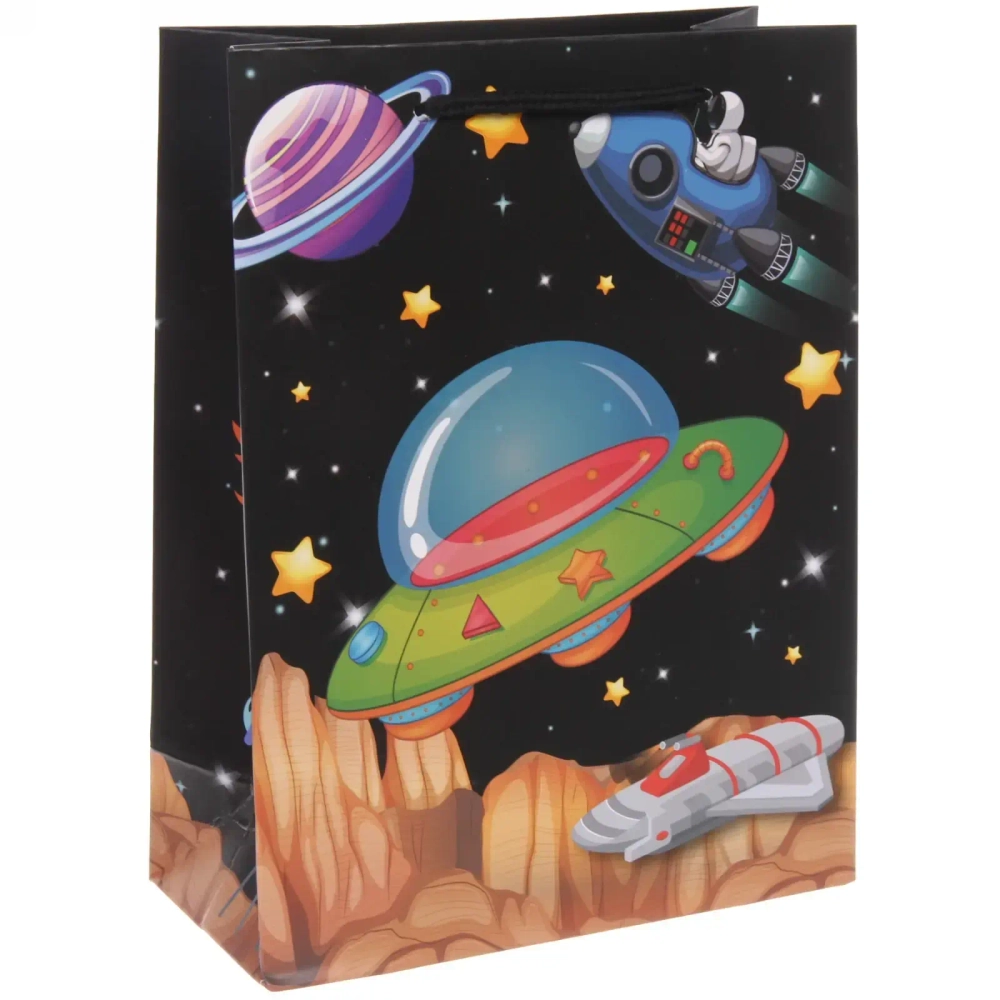 Пакет подарочный «Космос» 18*24*8,5 см