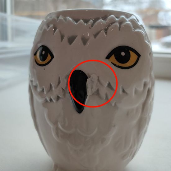 3D Кружка Hedwig "Сова Букля" из Гарри Поттера, 400 мл (уценка)