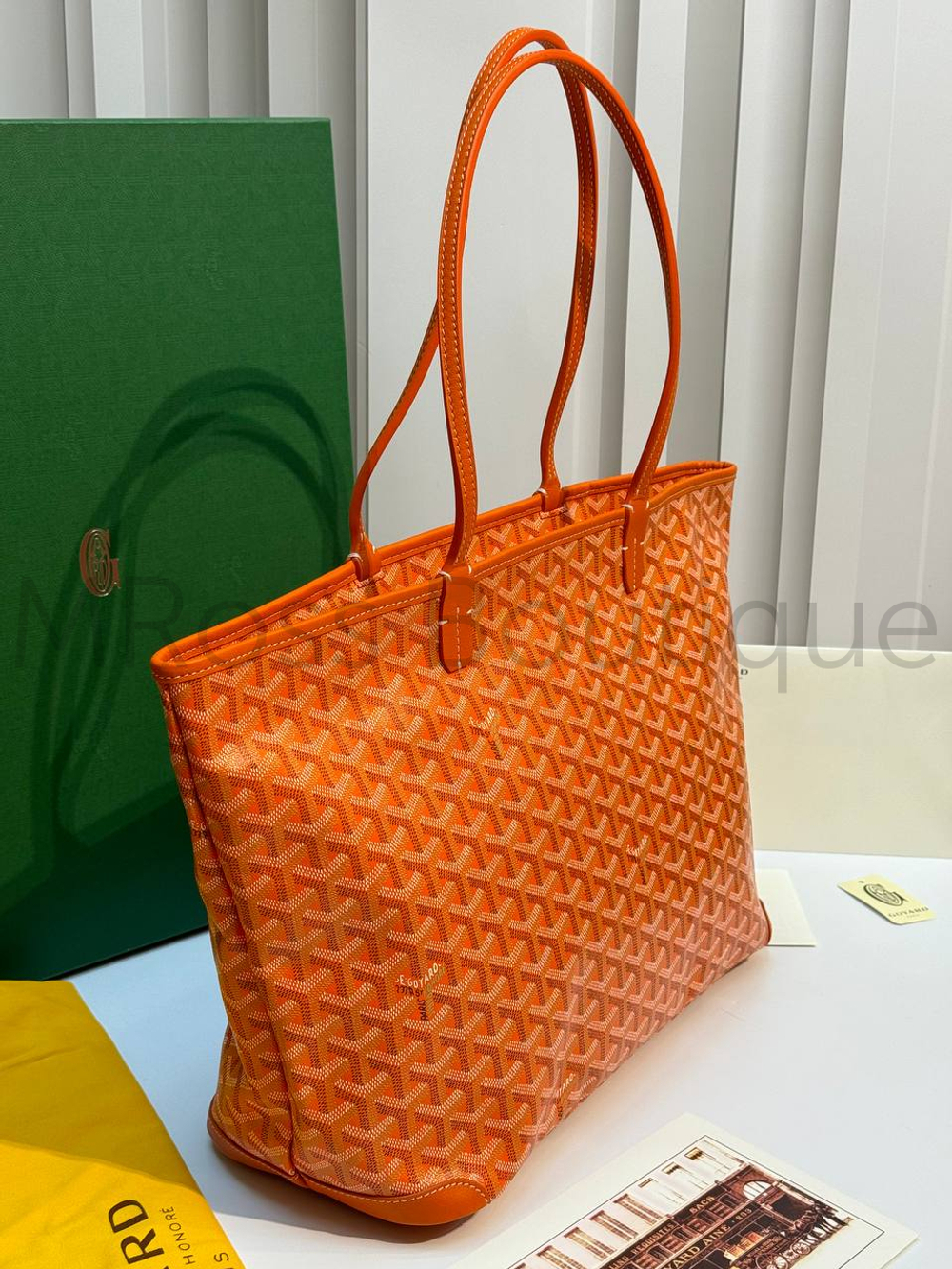 Оранжевая сумка шоппер Artois PM Maison Goyard