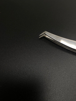 Пинцет Lashexpress De Luxe Comfort-65 серебро c лазерным напылением