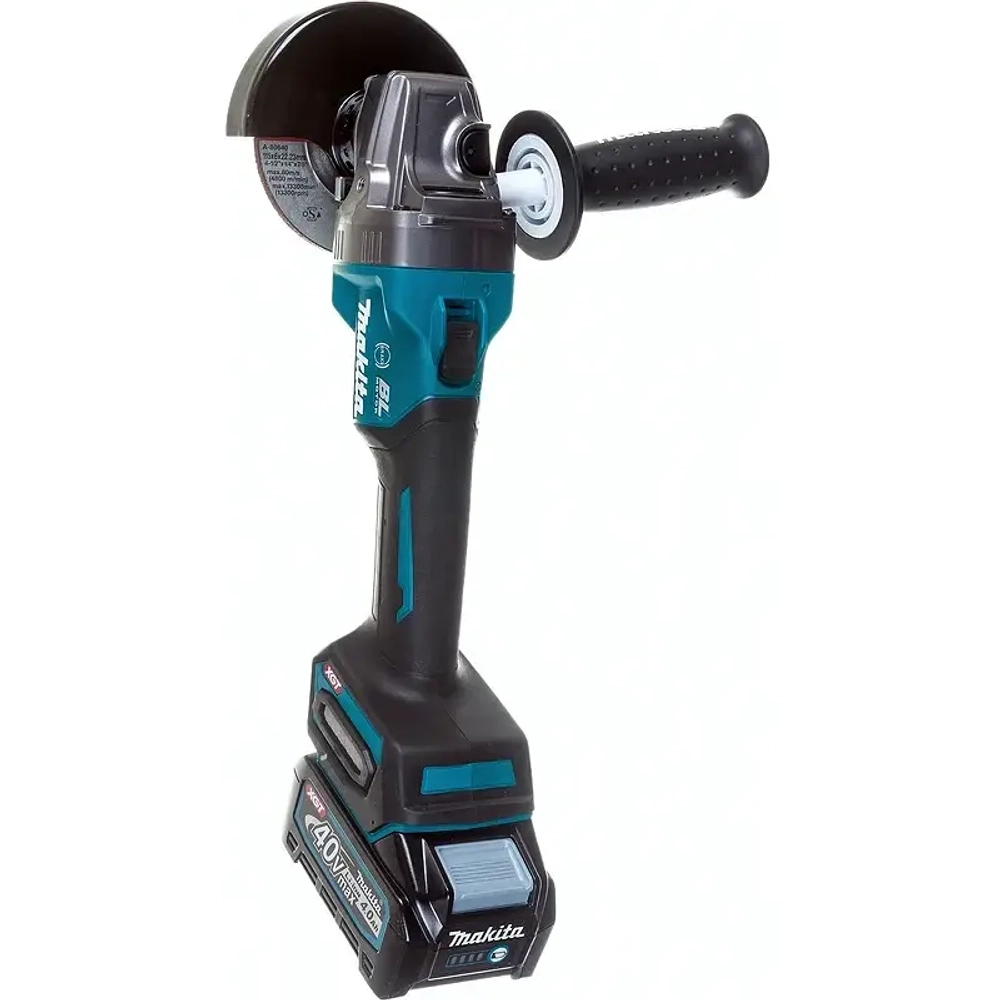 Makita GA004GM201 шлифмашина угловая ( 2 x 4 Ач, З/У)