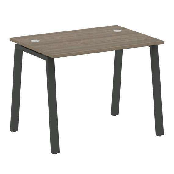 Metal System Стол письменный на А-образном м/к БА.СП-1 Вяз Благородный/Металл Антрацит 1000*720*750