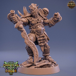 Орк Полуорк Воин Паладин Варвар Файтер Рыцарь миниатюра для dnd, днд, pathfinder, фентези, Настольная игра, НРИ, Варгейм, РПГ