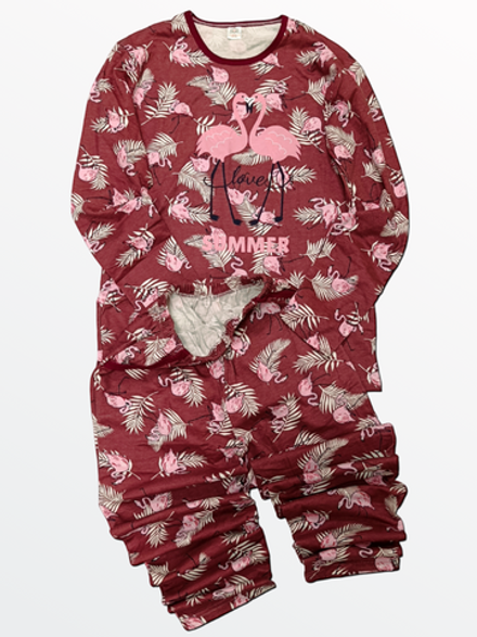 Пижама женская футер 2-х нитка начес (56)