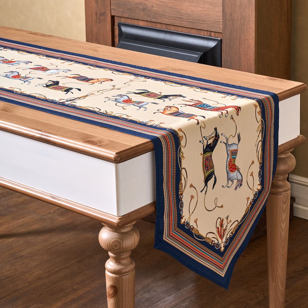 ДОРОЖКА НА СТОЛ "PASSAGE", 45Х145СМ, БЕЖЕВЫЙ, 100% ХЛОПОК,ТВИЛ