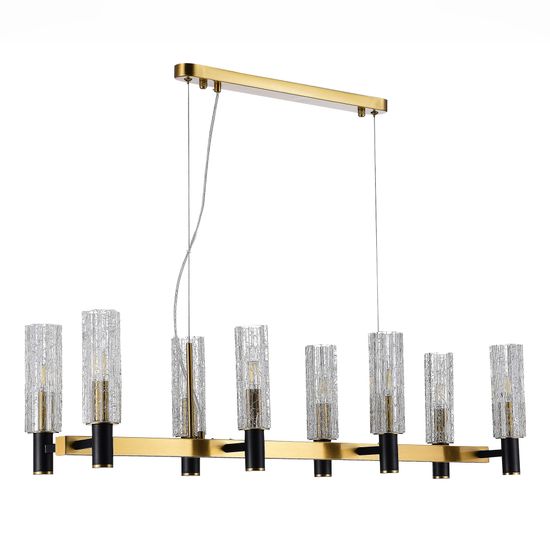 SL1238.303.08 Люстра подвесная ST-Luce Латунь/Кракелированное стекло E14 8*40W CASALI