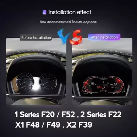 Электронная панель приборов BMW 1-серия F20, 2-серия F22 2011-2022 - Radiola 1297 с LCD / ЖК 11" экраном QLED