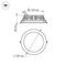 Встраиваемый светодиодный светильник Arlight LTD-187WH-Frost-21W Warm White 110deg 021069