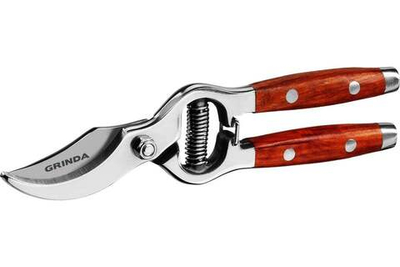 Плоскостной секатор Grinda PRO Line из нержавеющей стали 423415