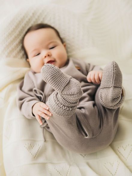 Носочки вязаные "Какао" 0+