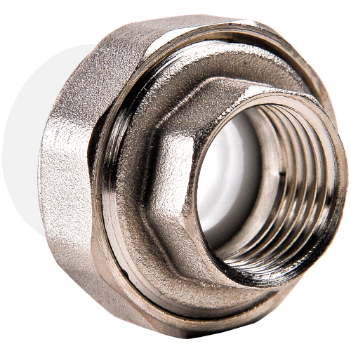 Муфта комбинированная полипропиленовая разъемная PPRC ВР 32х1" РВК внутренняя резьба, белая