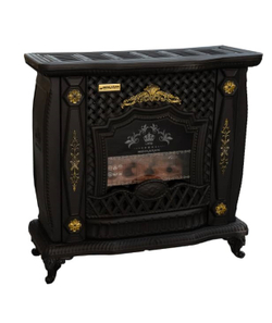 Газовый камин BEHKARAN  MT 383 Черный матовый (120м2)