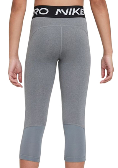 Штаны для девочки теннисные Nike Pro Capri G - carbon heather/white