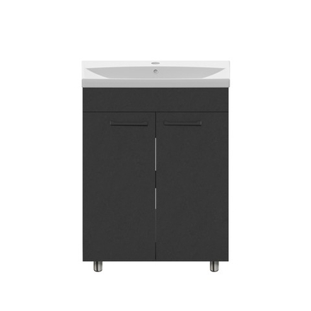 Тумба с раковиной  ORBITA-4 , 60x85x45 см, графит