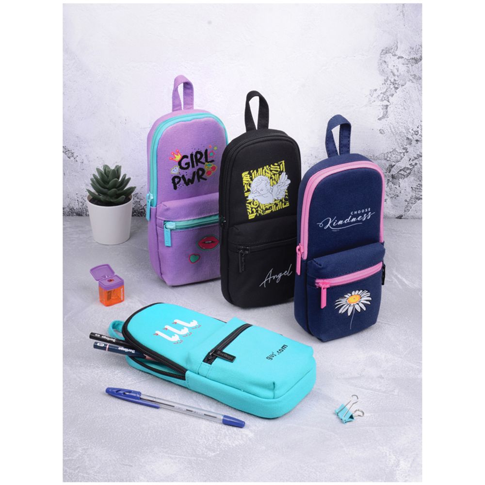 Пенал мягкий 1 отделение, 1 карман, 210*90*40 Berlingo "Gusi", текстиль