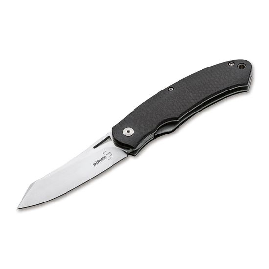 Складной нож Boker 01BO894 Takara CF c клинком из стали D2, рукоять карбон / Stainless Steel