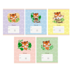 Тетрадь А5, 12л. клетка "Полосатые и усатые " (Эксмо)