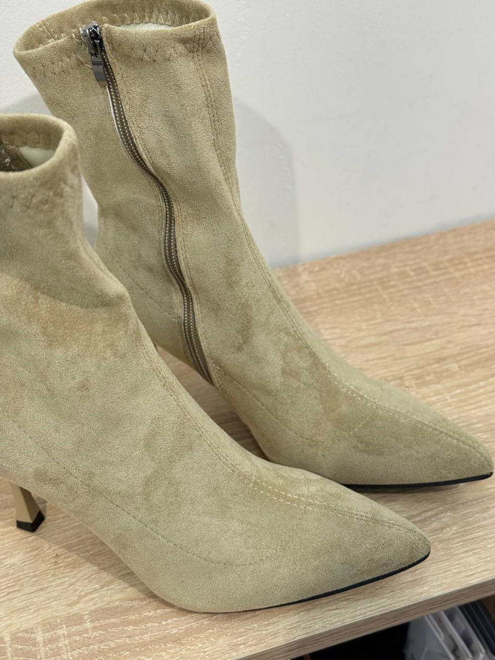 Ботильоны из эко замши