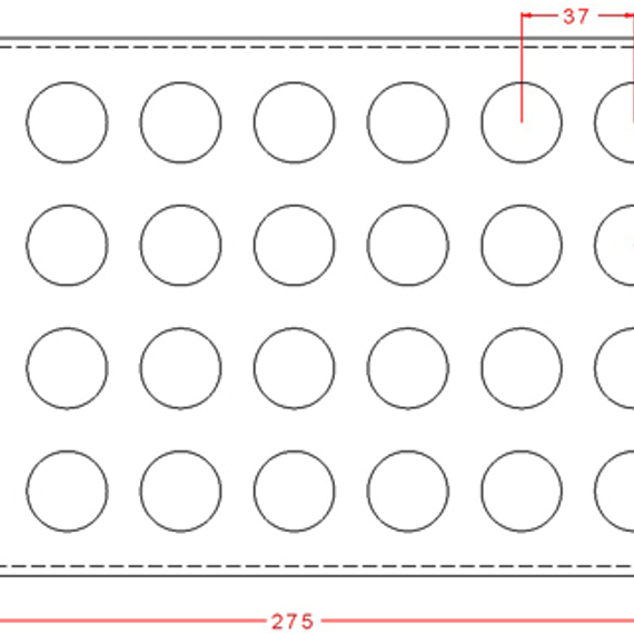 513-у | Форма для шоколадных конфет (275*175 мм)