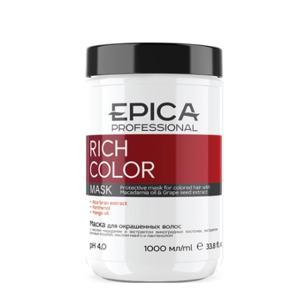 EPICA Professional Rich Color Маска для окрашенных волос, 1000 мл