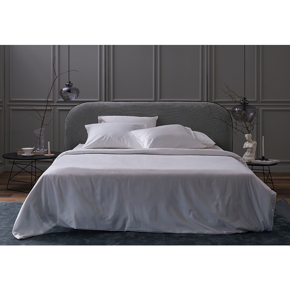 Комплект постельного белья из плотного сатина белого цвета из коллекции essential, 150х200 см