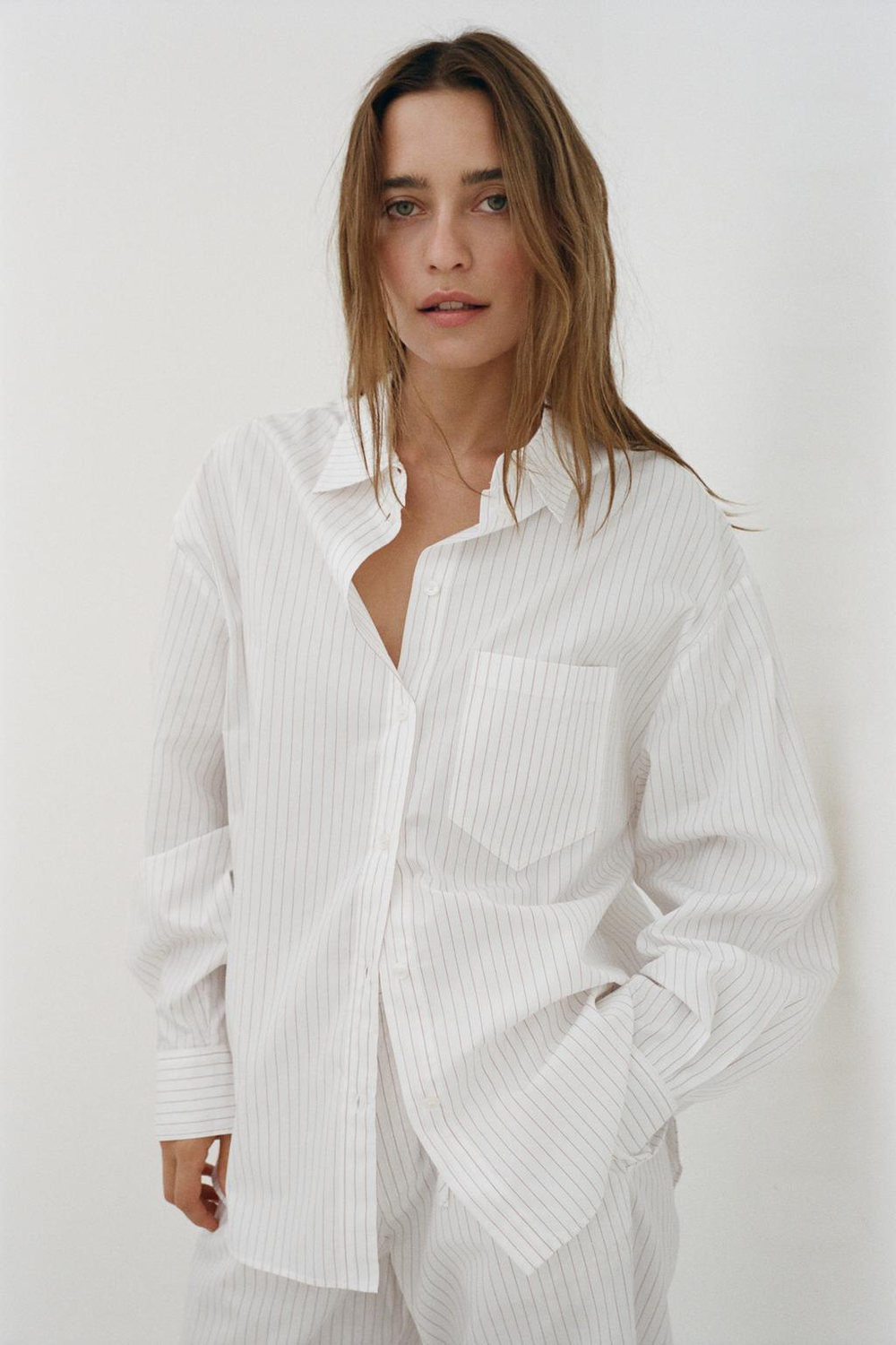 ZARA РУБАШКА В ПОЛОСКУ, ПОЛОСКИ