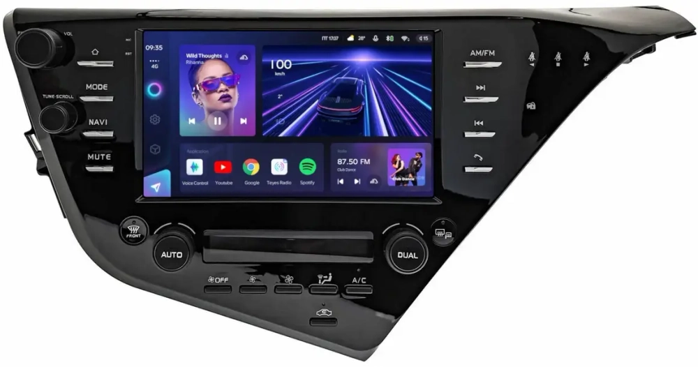 Магнитола для Toyota Camry 70 2017-2020 (c JBL и климатом на ШГУ) - Teyes CC3-2K на Android 10, 2K QLED, ТОП процессор, CarPlay, 4G SIM-слот