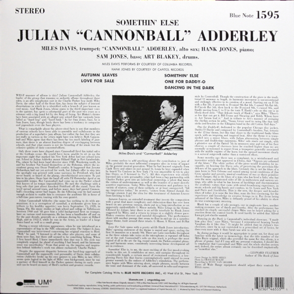 Cannonball Adderley / Somethin' Else (LP)