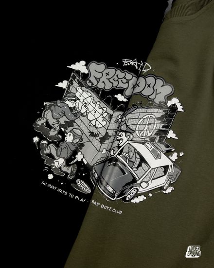 Футболка HOOK Фридом ресток двухнитка хаки