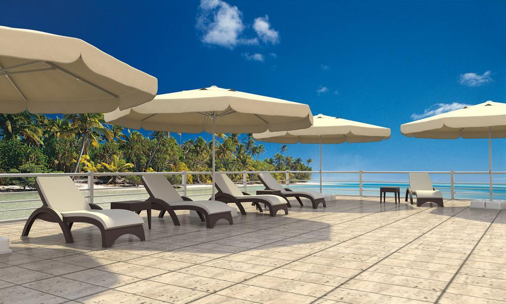 Матрас для шезлонга, Siesta Contract GS 1009 (Fiji), слоновая кость