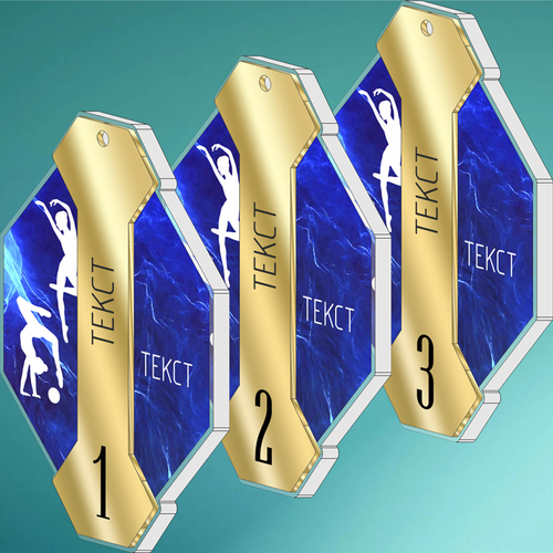 Акриловая медаль Художественная гимнастика 1716