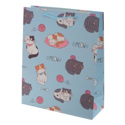 GAEM Пакет подарочный (бумага 210г/м2, блок микс 12шт), L18 W8,5 H24 см, 4в.