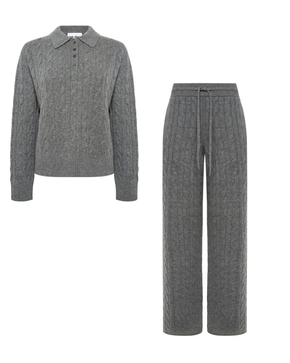 Костюм из кашемира и шерсти мериноса, Серый