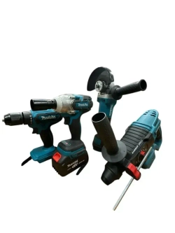 Набор 4в1. Шуруповерт, Перфоратор, Болгарка, Гайковерт. 6 Ah 2 акб, ЗУ и кейс в комплекте.