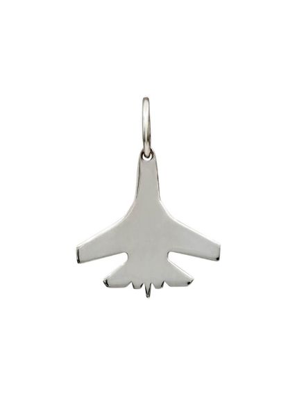 Истребитель подвеска из серебра 925 пробы, вид сзади