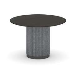 Felto Стол переговорный круглый D=1200мм PR.C.SPRG-006.M Дуб Темный/Металл Антрацит/Морская Галька 1