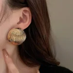 Серьги Луна, Золотые